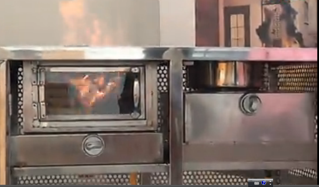 燃?xì)饣馂?zāi)滅火演練裝置演示