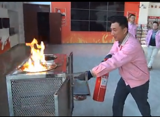 燃?xì)饣馂?zāi)滅火演練裝置演示