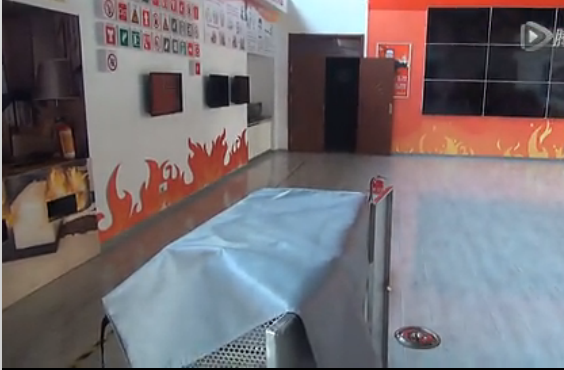 燃?xì)饣馂?zāi)滅火毯滅火演練裝置演示場(chǎng)景