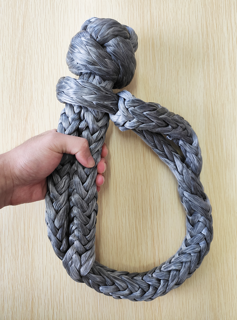 100噸重型加粗大尺寸超高分子量聚乙烯軟卸扣